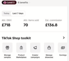 £718 attributed GMV in 7 days
